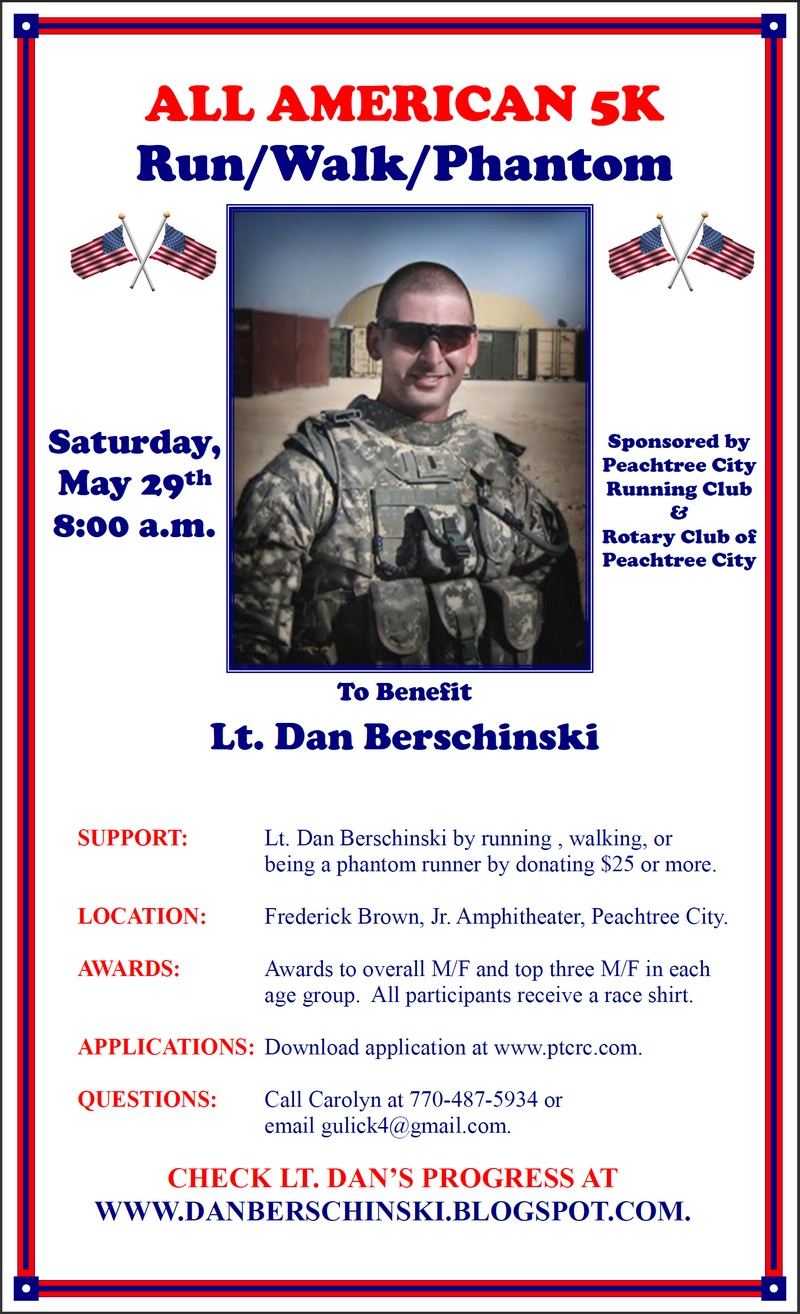 Lt. Dan Berschinski 2010 All American 5K Poster